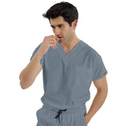 SCRUBLE FLEX | TEK ÜST Likralı Unisex Cerrahi Forma Heritage Mavi